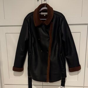 Black and Brown Women's Jacket by Sebby Collection